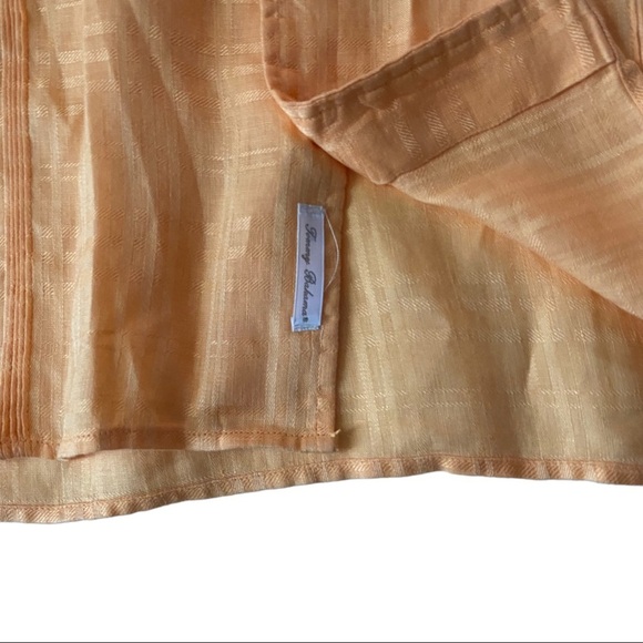 Tommy Bahama Mens Orange Textured 100% Linen Short Sleeve Button Up Shirt Sz XL - Picture 10 of 12